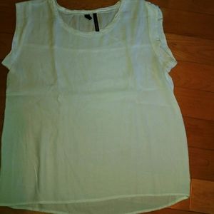 🌟3/15$ Mango short sleeves white top